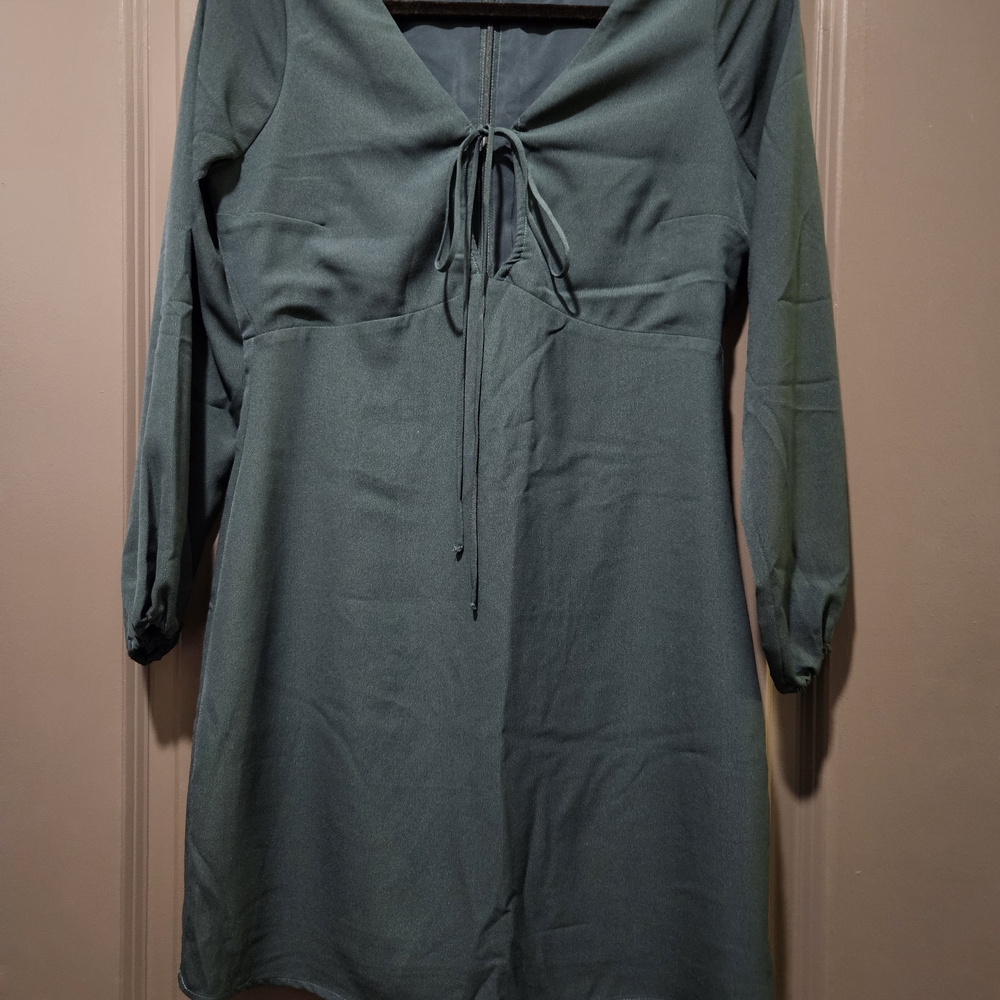 Abercrombie & Fitch Teal Long-Sleeve Dress